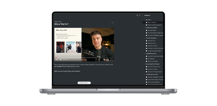 More Life Network course platform shown on laptop and phone